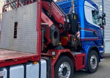 SCANIA R480 8X2, ANNO 2010, GRU FASSI