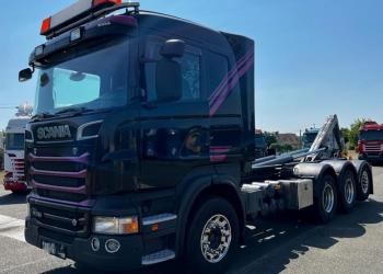 SCANIA R730 8X4 SCARRABILE CON GANCIO, ANNO 2011