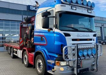 SCANIA R480 8X2, ANNO 2010, GRU FASSI