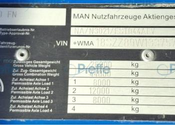 MAN TGS 26.400 PIANALE CON GRU EFFER