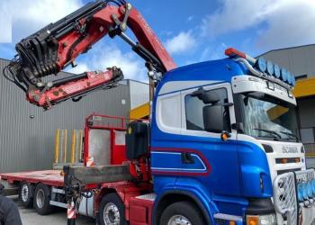 SCANIA R480 8X2, ANNO 2010, GRU FASSI