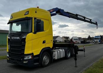 TRATTORE SCANIA R520 6X2 CON GRU PM36