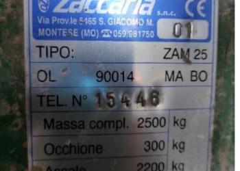 Zaccaria ZAM 25 trilateral tipper trailer