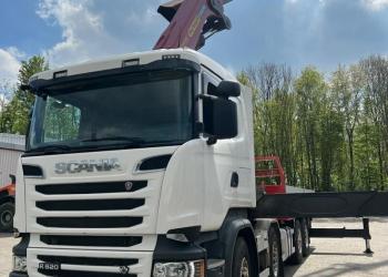 Scania R 520 , con gru' Palfinger 85000, euro 6