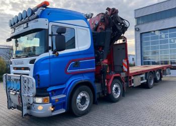SCANIA R480 8X2, ANNO 2010, GRU FASSI