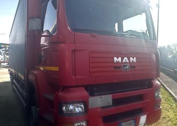 MAN TGA 360, CENTINATO 9,5 MT, 2003, full pneum.