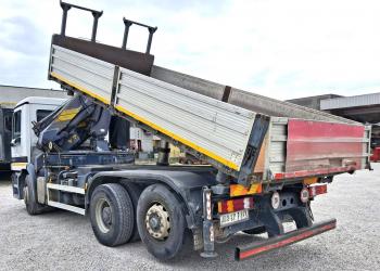 Mercedes-Benz Actros 1831 ribalt.trilaterale con gru effer + jib con radiocomando