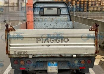 FURGONE PIAGGIO PORTER QUARGO CASSONE RIBALTABILE POSTERIORE