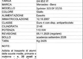 SCUOLABUS MERCEDES-BENZ SPRINTER 315 22 POSTI