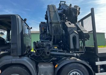 SCANIA P360 8X2 CON GRU PM85, ANNO 2011