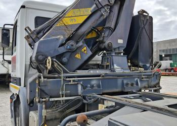Mercedes-Benz Actros 1831 ribalt.trilaterale con gru effer + jib con radiocomando