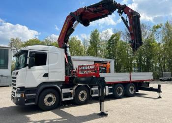 Scania R 520, with Palfinger 85000 crane, euro 6