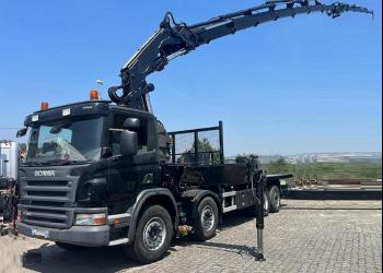 SCANIA P360 8X2 WITH PM85 CRANE, YEAR 2011