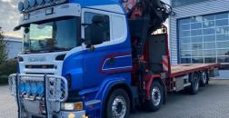 SCANIA R480 8X2, ANNO 2010, GRU FASSI